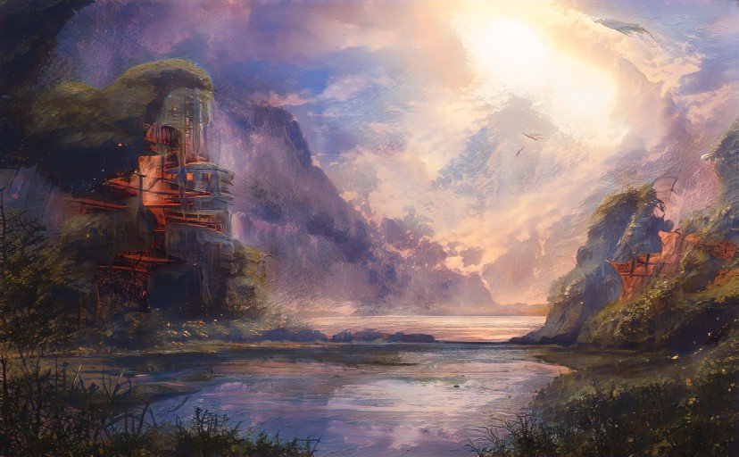 Cover art for Underneath the Sky, a sci fi scenario on AI Dungeon