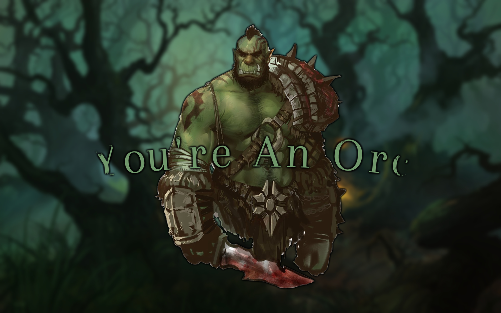 Cover art for You're an Orc, a nsfw scenario on AI Dungeon