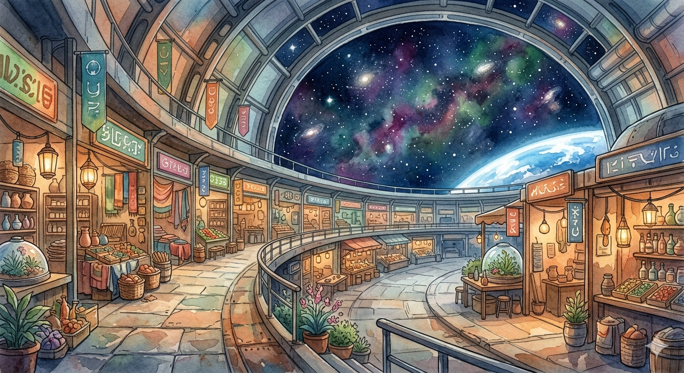 Cover art for Station-13: Void Vendor, a space scenario on AI Dungeon