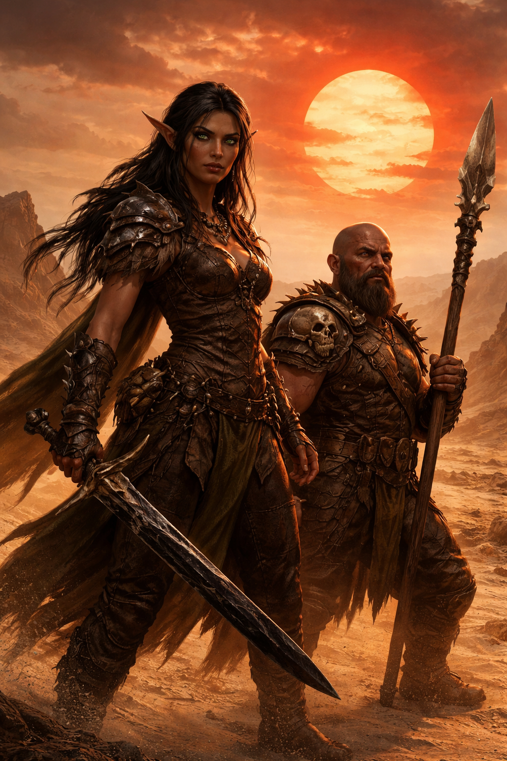 Cover art for Dark Sun: Wastelands of Athas , a dark sun scenario on AI Dungeon
