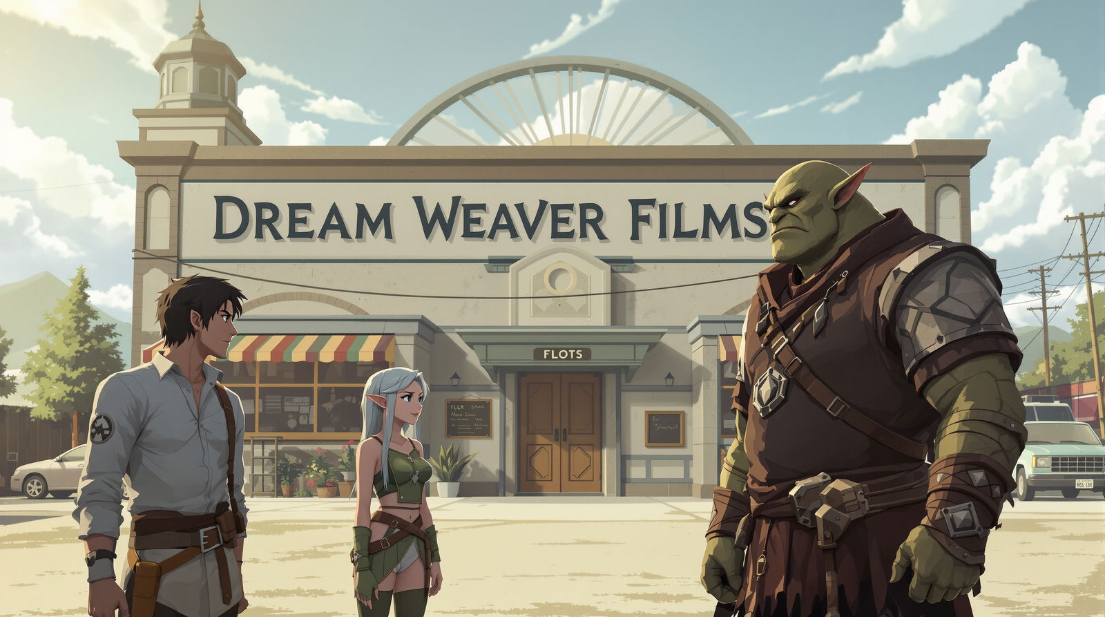 Cover art for Dream Weaver Films: Lights, camera, action!, a fantasy scenario on AI Dungeon