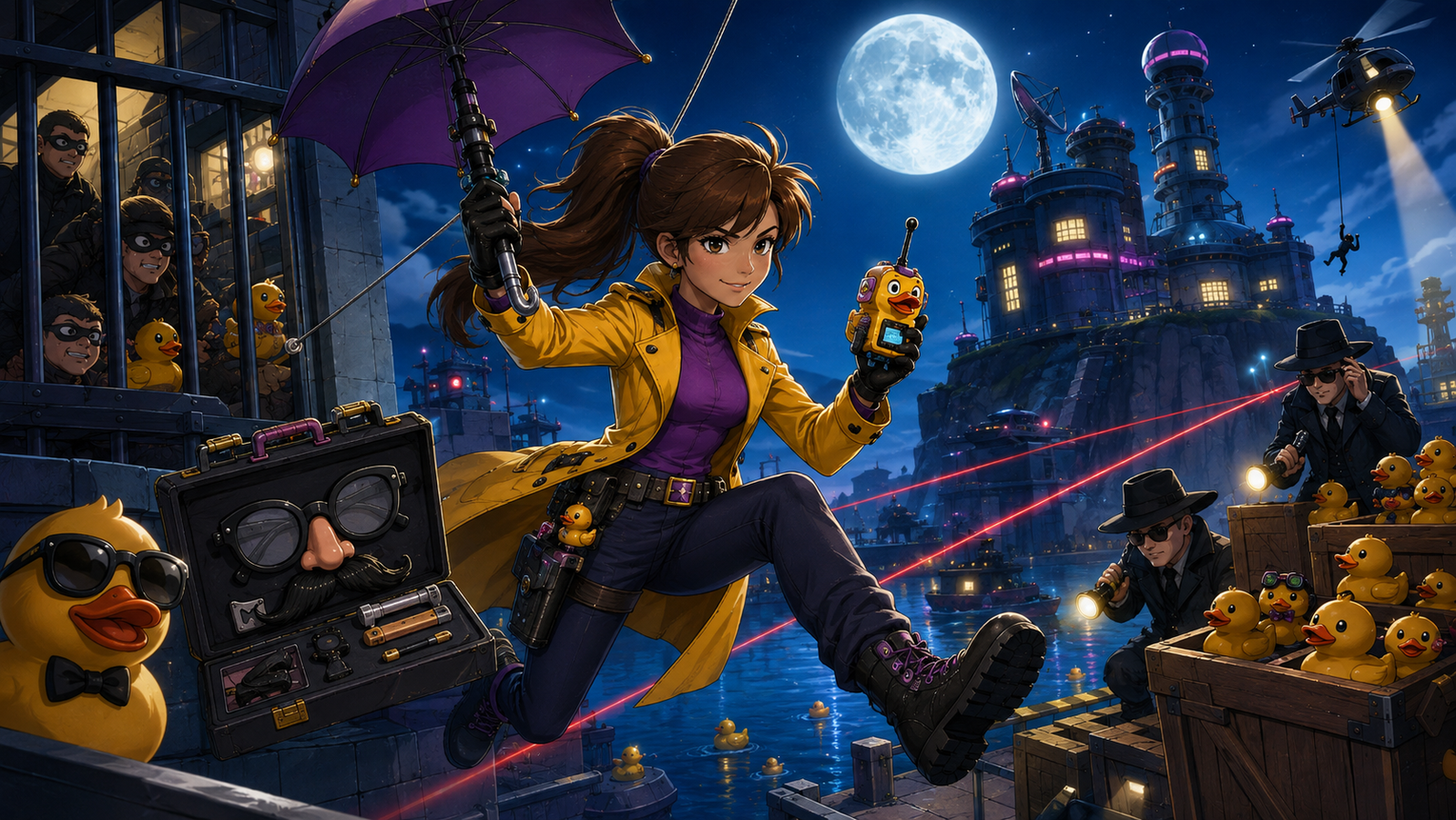Cover art for Operation: Deep Quack, a spy scenario on AI Dungeon