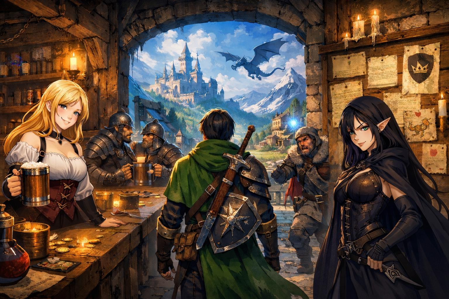Cover art for Eldervale Adventure, a fantasy scenario on AI Dungeon