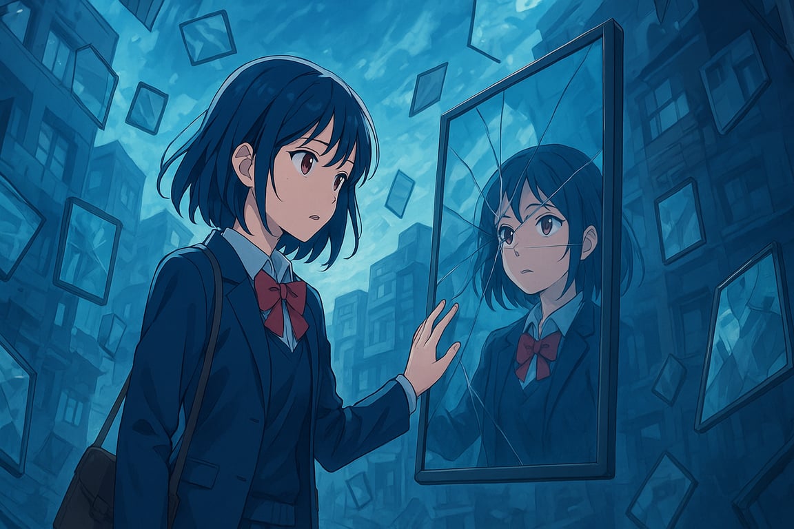 Cover art for Fractured Mirrors, an adventure scenario on AI Dungeon