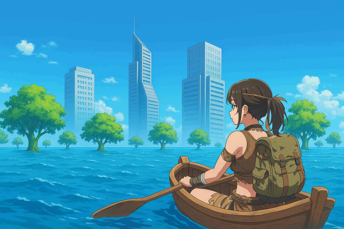 Cover art for Life Among High Tides, a flood scenario on AI Dungeon