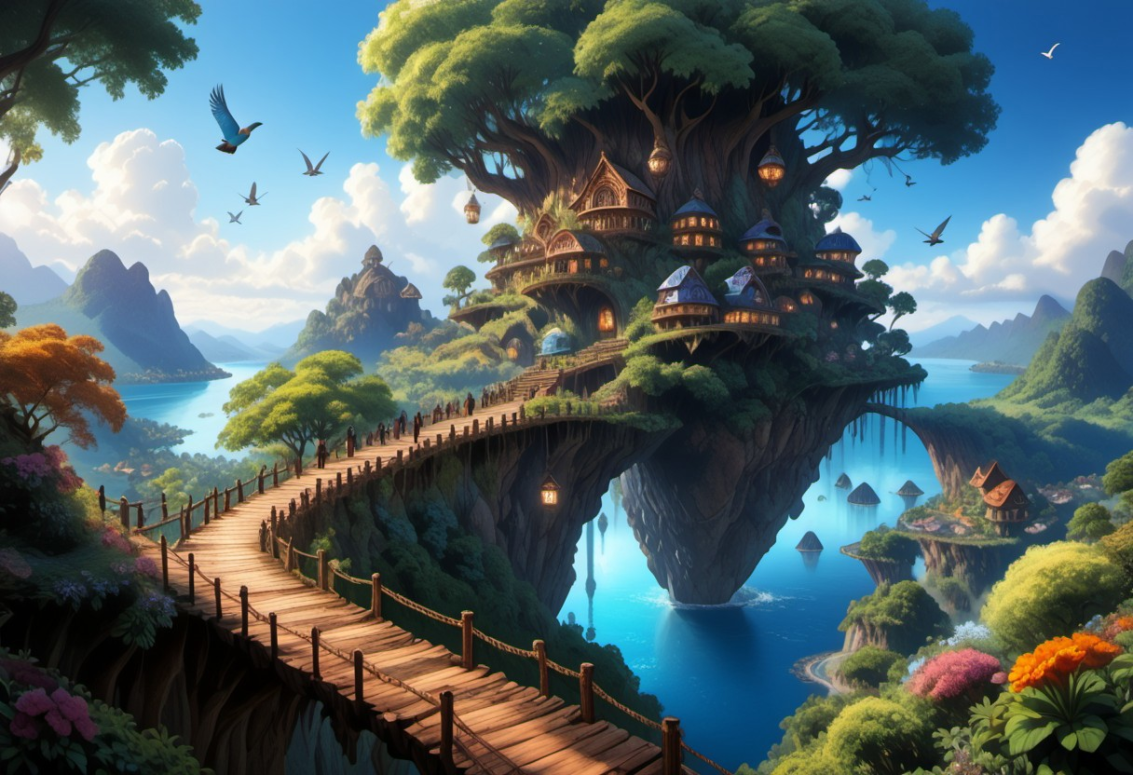 Cover art for Lost Island Paradise, a stranded scenario on AI Dungeon