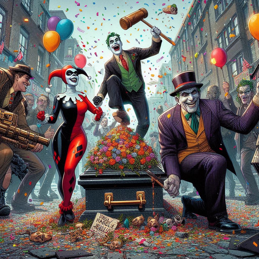 Cover art for Harley Throws Gotham's Most Unconventional Funeral, a nsfw scenario on AI Dungeon