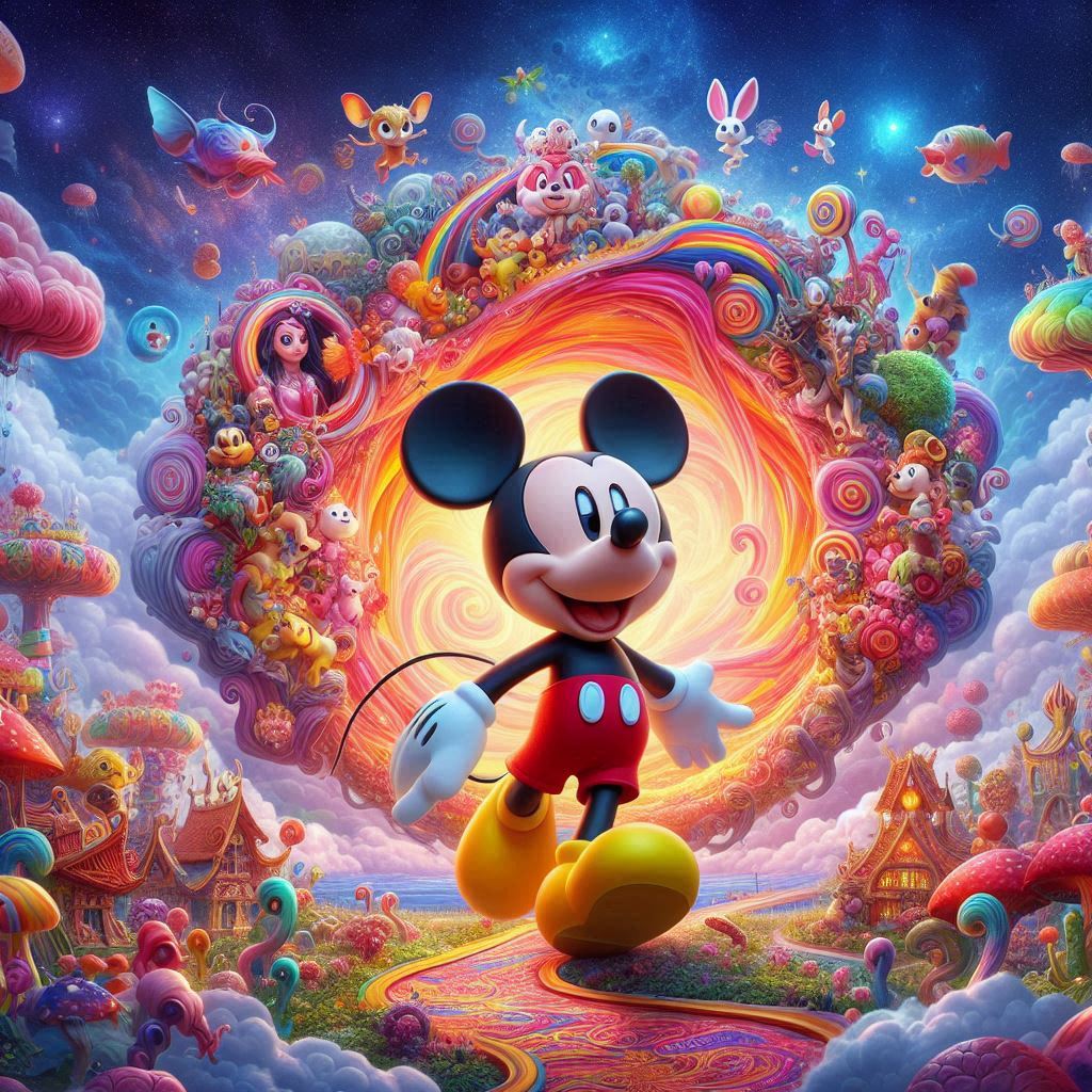 Cover art for Mickey Mouse: Through the Magic Portal , a nsfw scenario on AI Dungeon