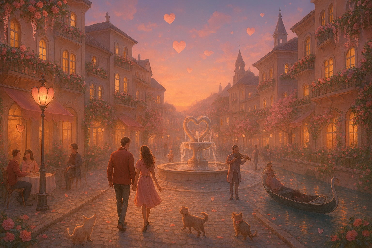 Cover art for The Eternal City of Love, a romantic scenario on AI Dungeon