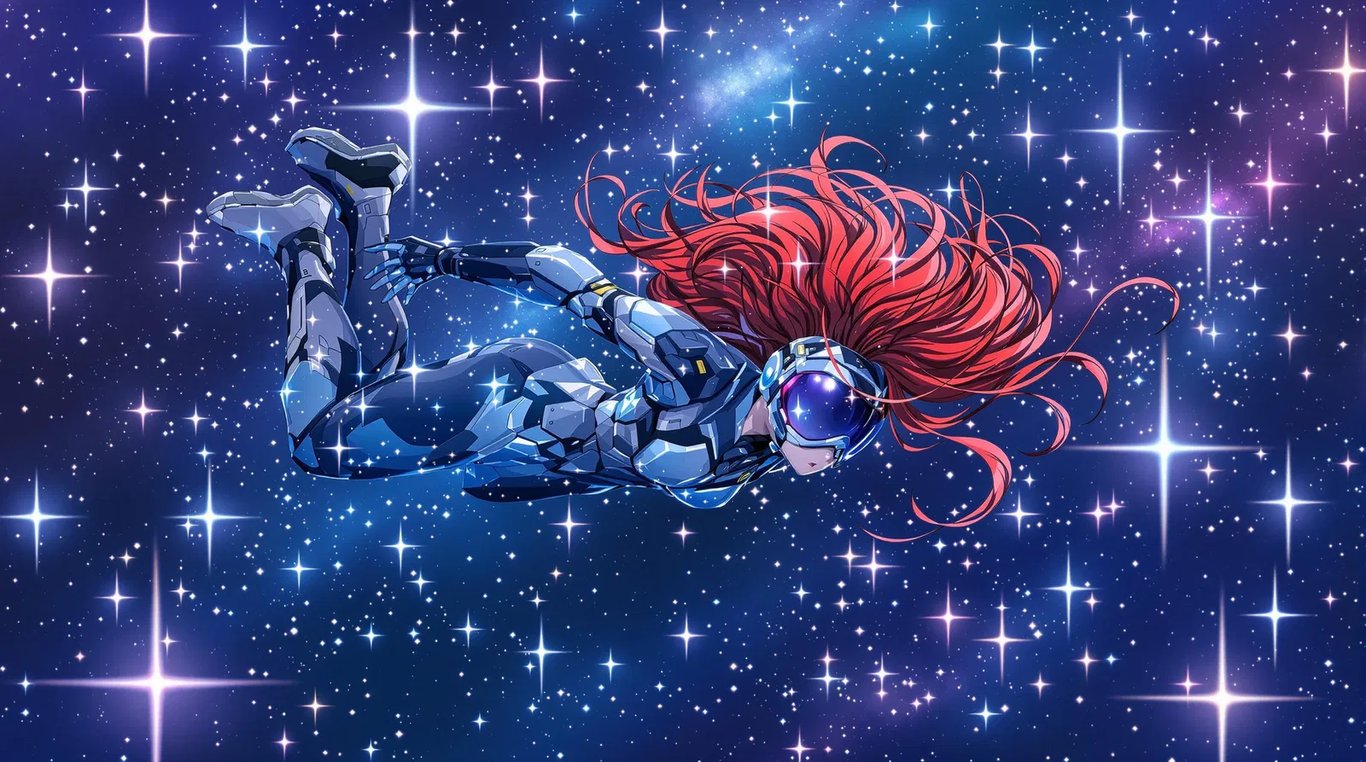 Cover art for The sea of stars., a sci fi scenario on AI Dungeon