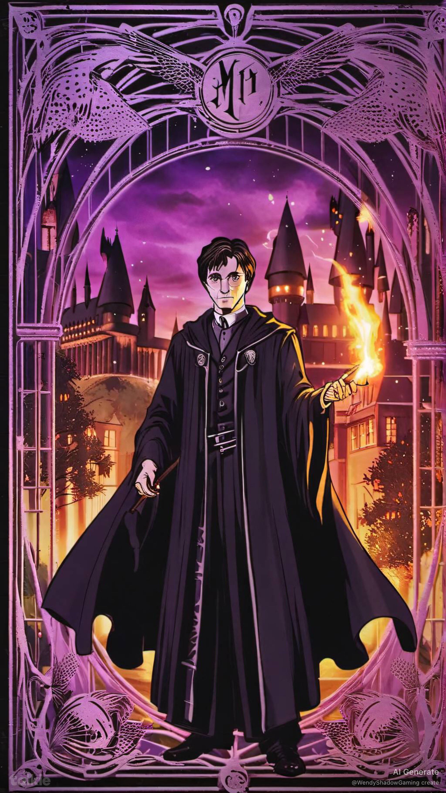 Cover art for Harry Potter AI, a harry potter scenario on AI Dungeon