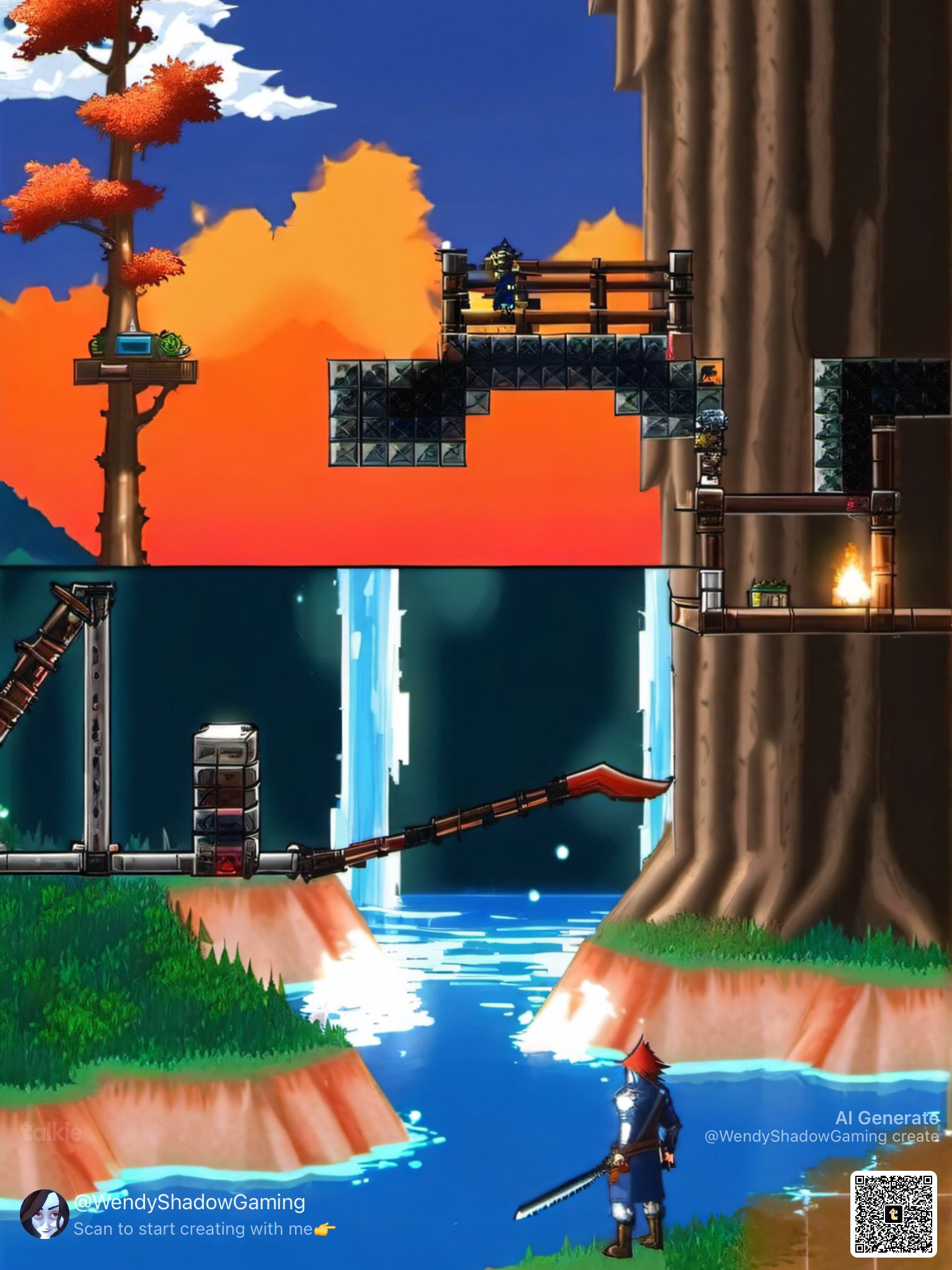 Cover art for Bleach & Terraria AI, a bleach scenario on AI Dungeon