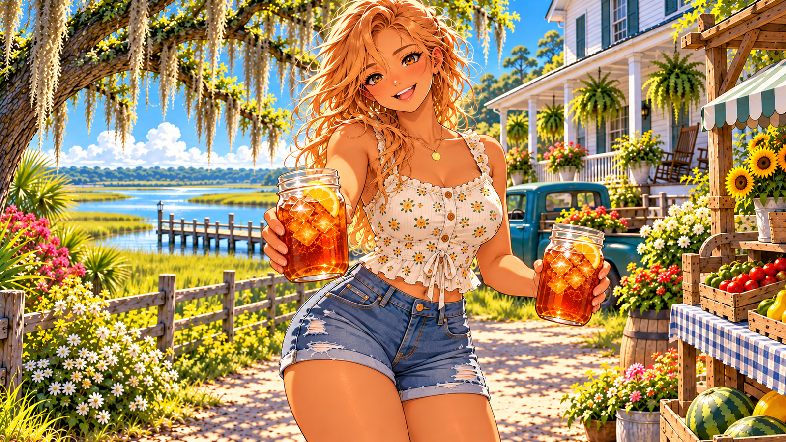 Cover art for The Farmer's Daughter., a slice of life scenario on AI Dungeon