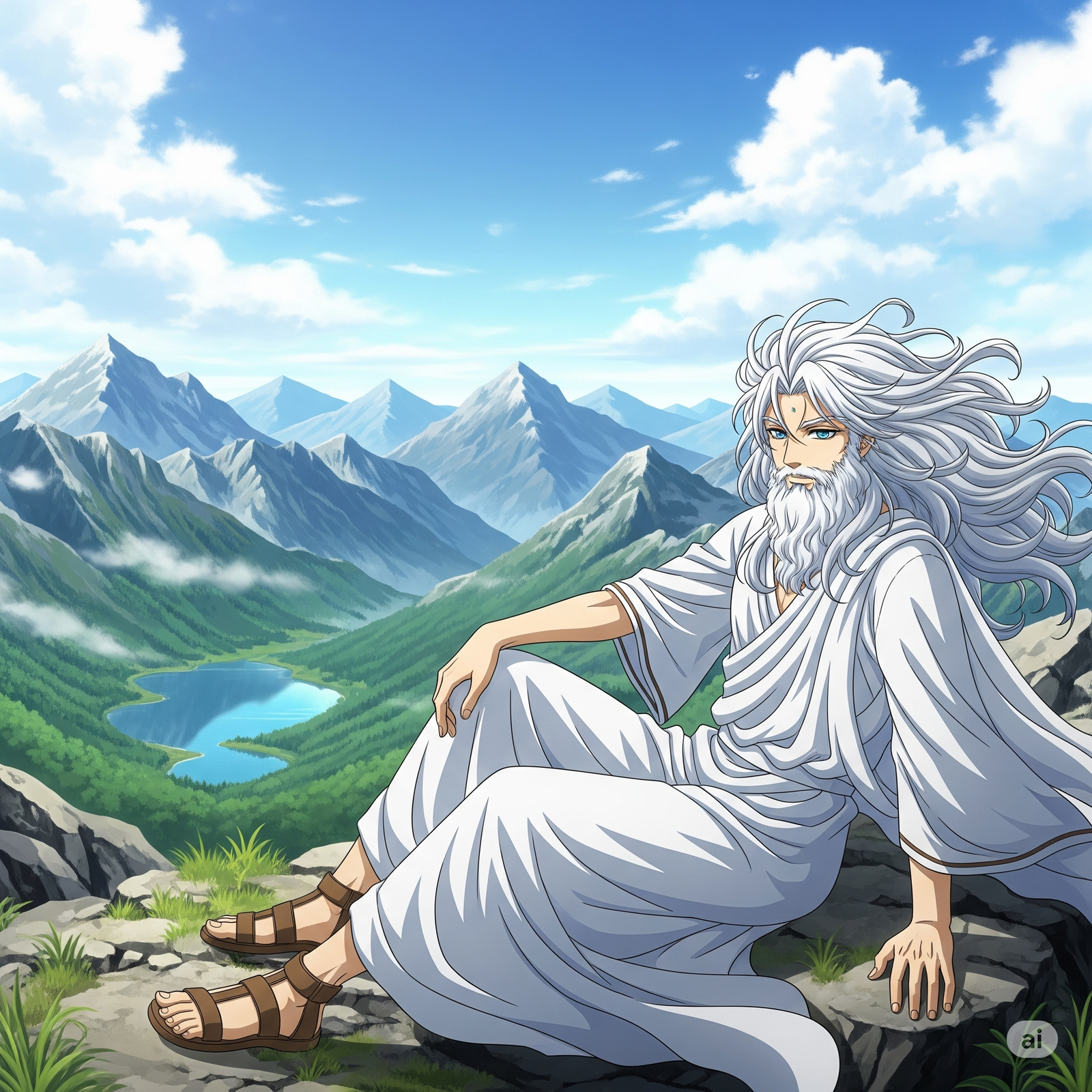 Cover art for Gods On Vacation!?, a gods scenario on AI Dungeon