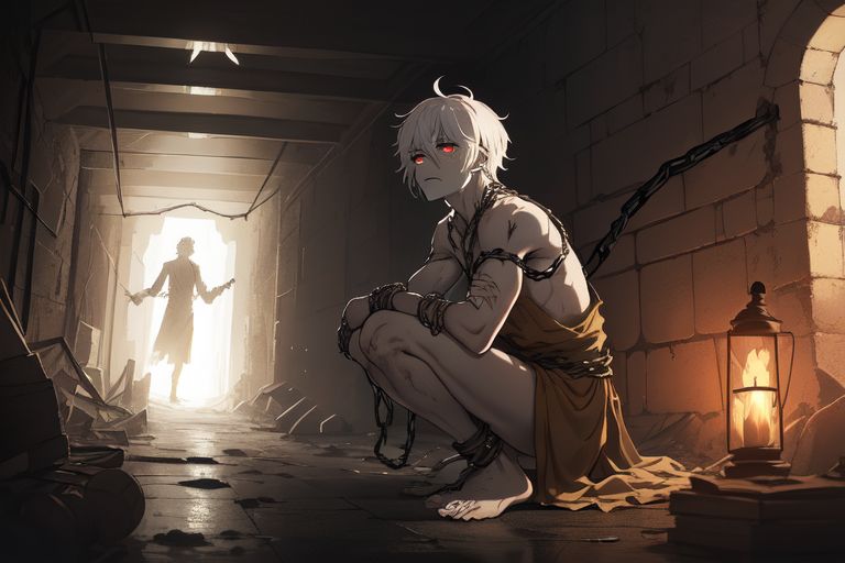 Cover art for Animalistic prisoner, a dark scenario on AI Dungeon