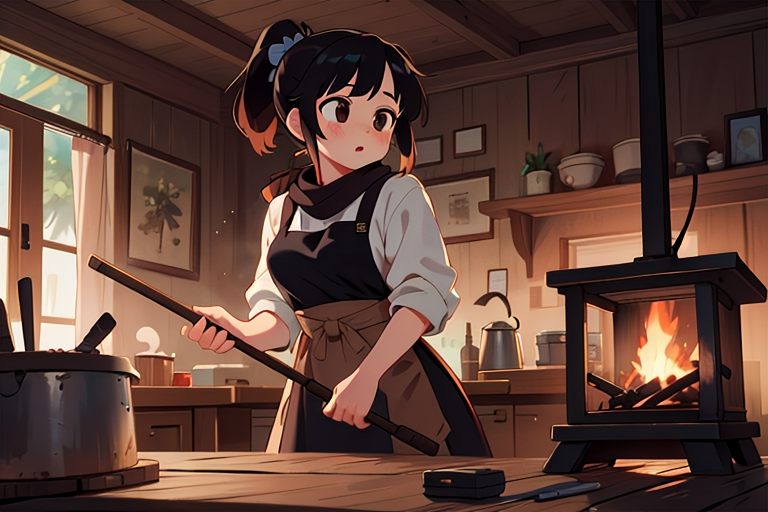 Cover art for The Blacksmith's Apprentice, a choice scenario on AI Dungeon