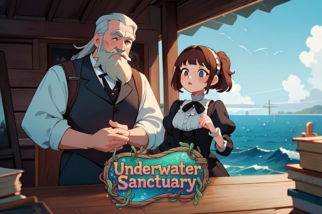 Cover art for Underwater Sanctuary, a nautical scenario on AI Dungeon