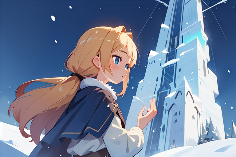 Cover art for The Ice Spire, a fantasy scenario on AI Dungeon