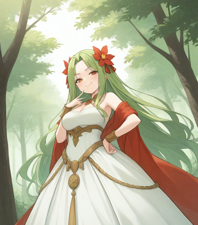 Cover art for Accompanying the goddess , a magic scenario on AI Dungeon