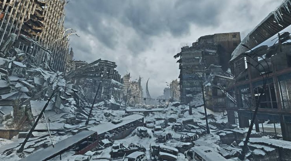 Cover art for Atomic Winter, a nuclear winter scenario on AI Dungeon