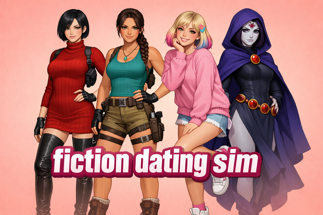 Cover art for Fiction Dating Sim, a dating sim scenario on AI Dungeon