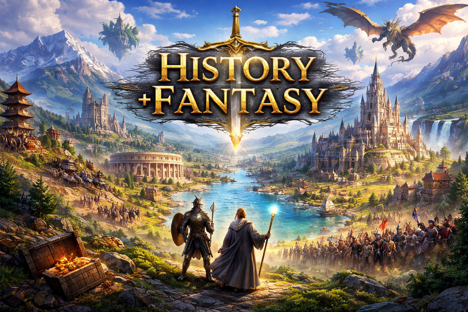 Cover art for History + Fantasy, a history scenario on AI Dungeon