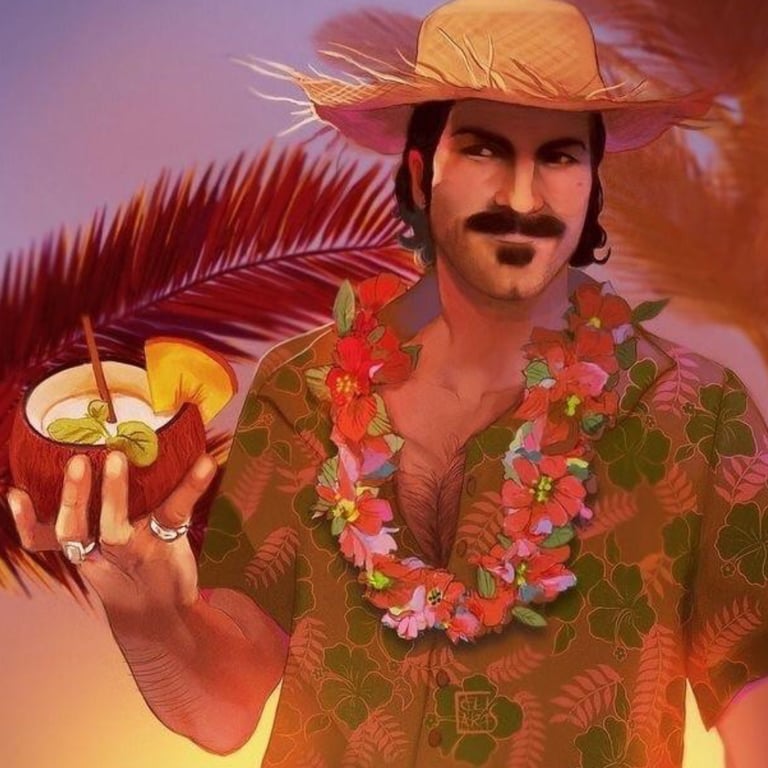 Cover art for Red Dead Tahiti, a red dead redemption scenario on AI Dungeon