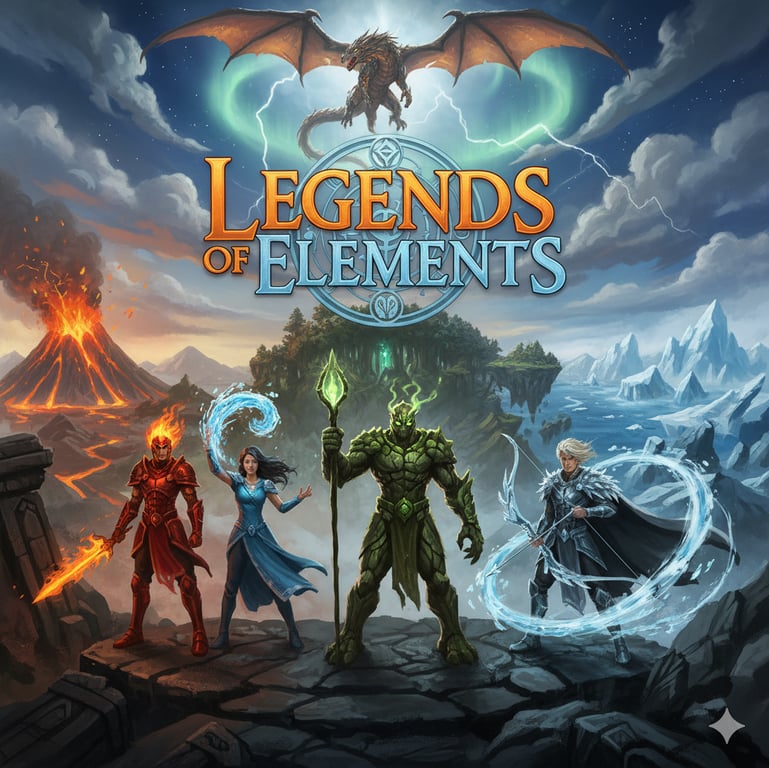 Cover art for Legends of Elements, an avatar the last airbender scenario on AI Dungeon