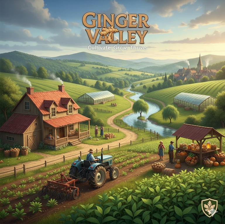 Cover art for Ginger Valley, a farming scenario on AI Dungeon