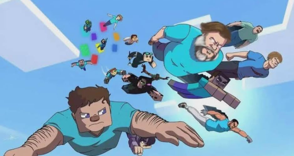 Cover art for Minecraft: The Steve War, an invincible scenario on AI Dungeon
