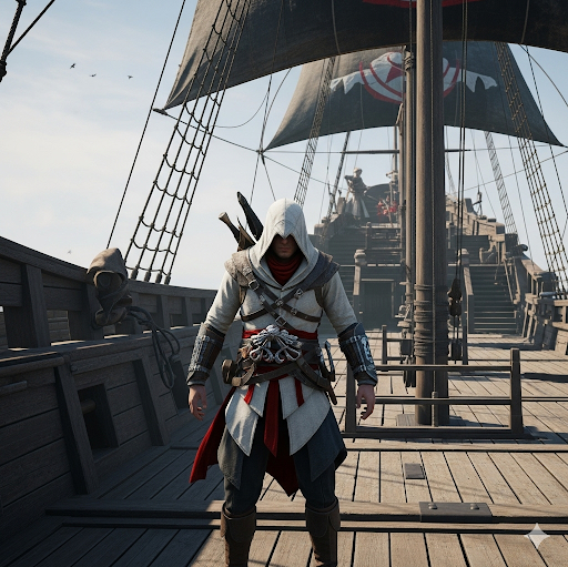 Cover art for The Assassins: Seven Seas, an assassins scenario on AI Dungeon
