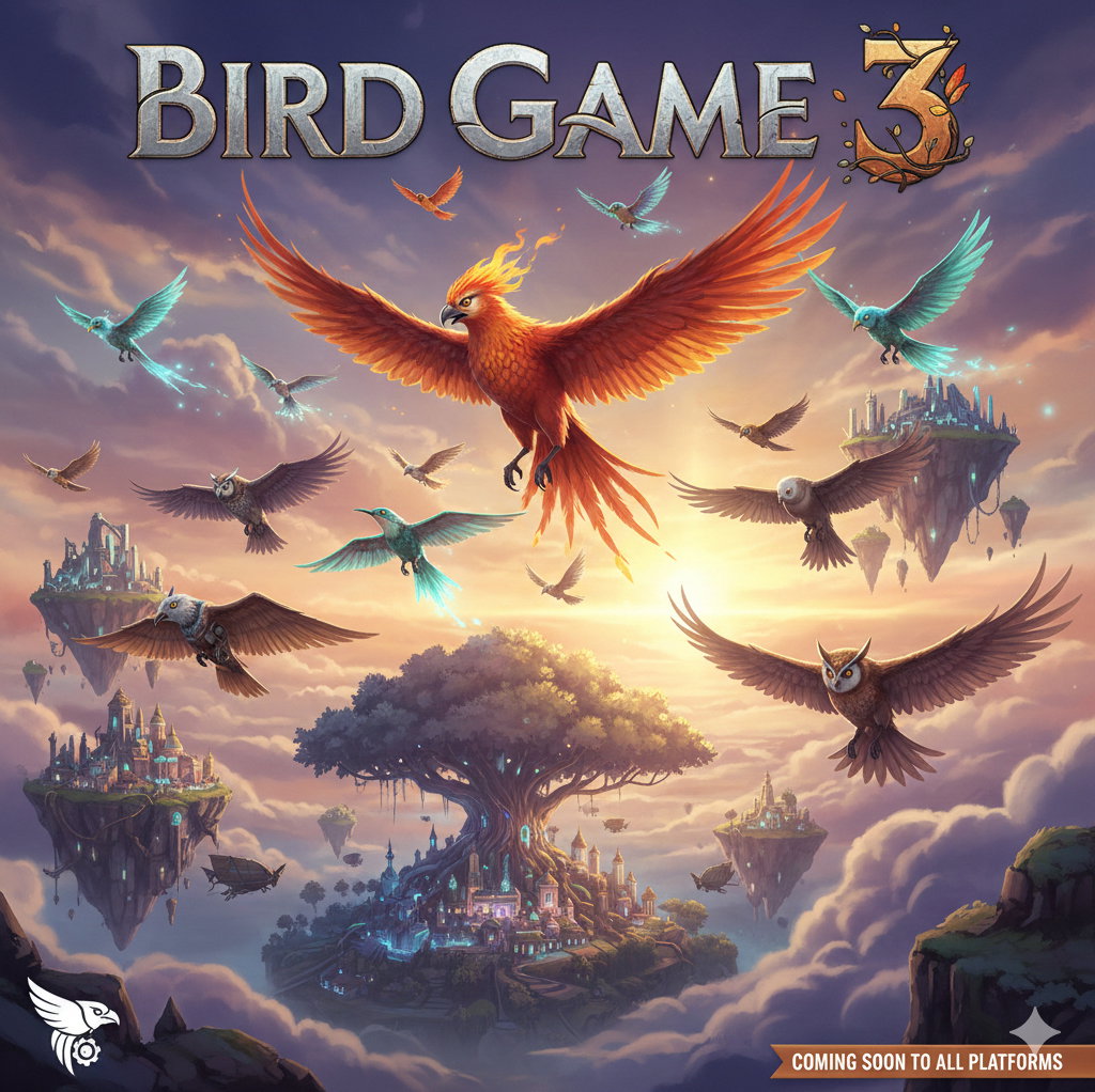 Cover art for Bird Game 3, a bird game scenario on AI Dungeon