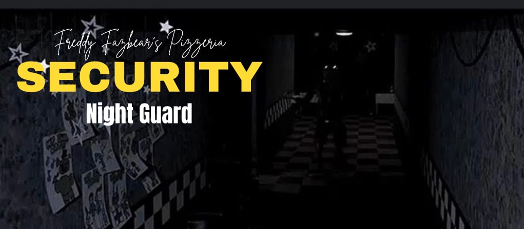 Cover art for Night Guard at Freddy’s Pizzeria, a f na f scenario on AI Dungeon