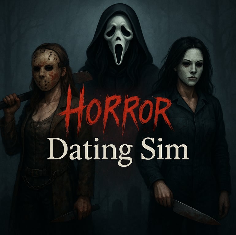 Cover art for Horror Dating Sim, a dating sim scenario on AI Dungeon