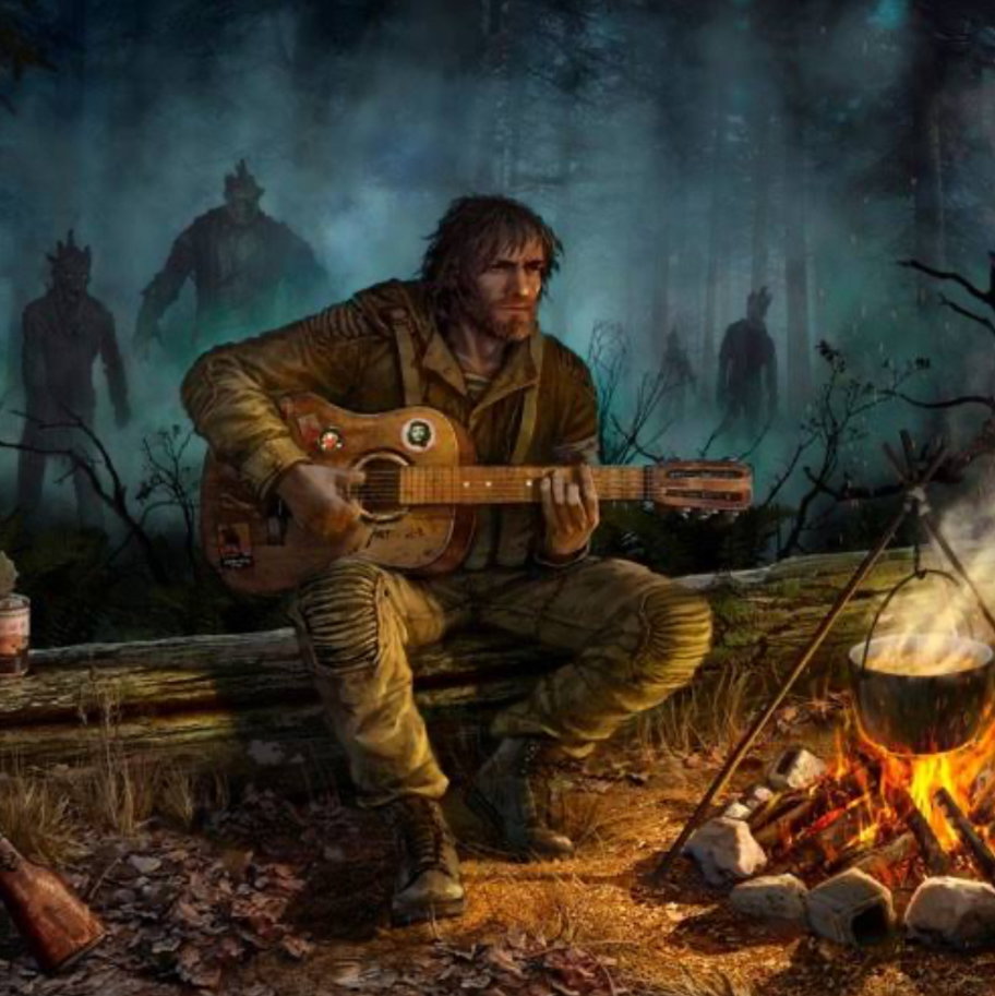 Cover art for The Charred Outbreak, a zombie scenario on AI Dungeon