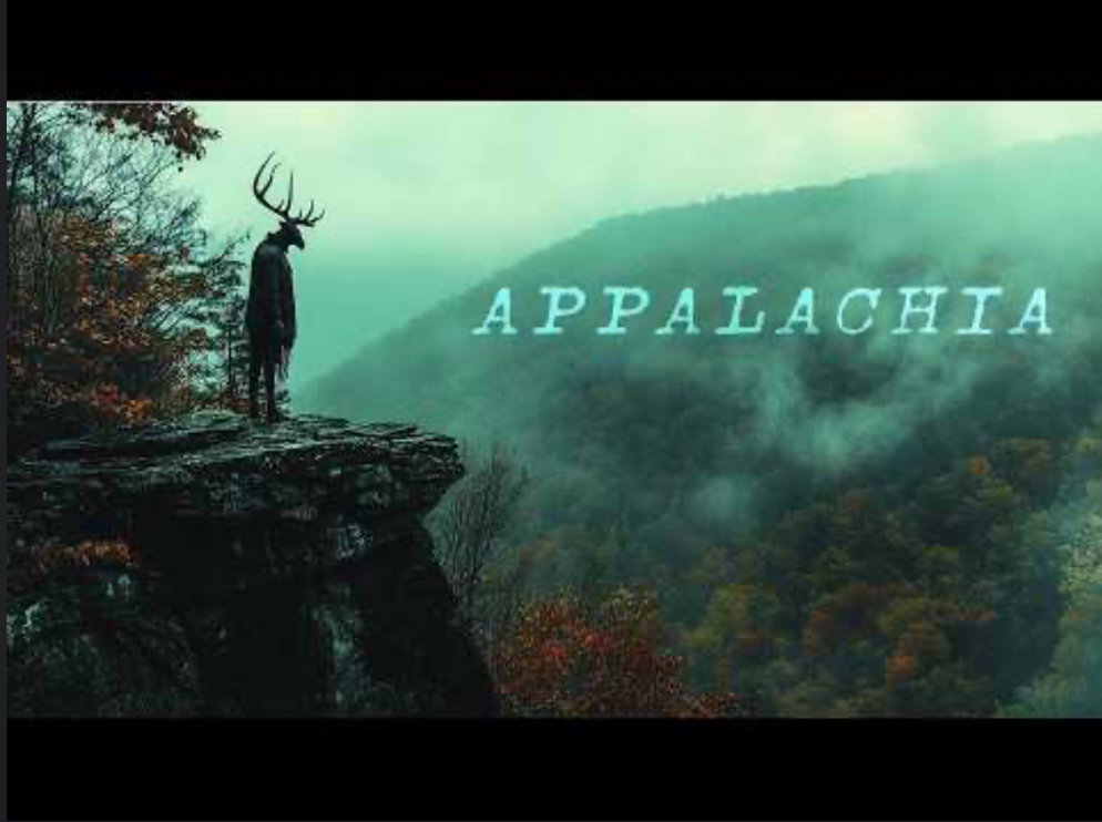 Cover art for the Appalachian mountains, a horror scenario on AI Dungeon
