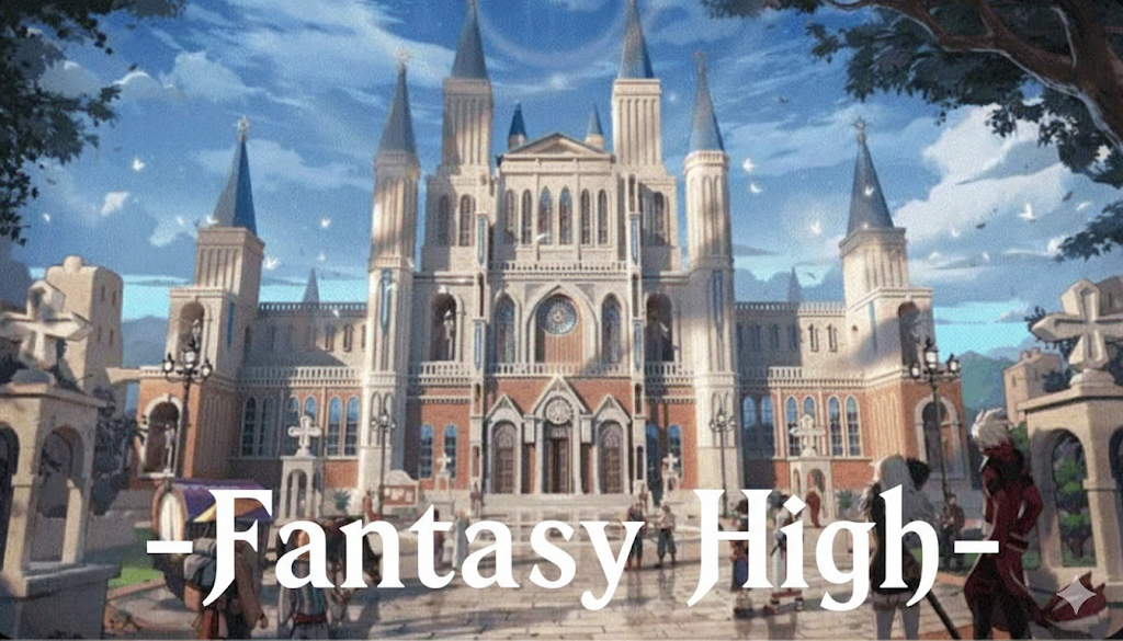 Cover art for Fantasy High, a fantasy scenario on AI Dungeon