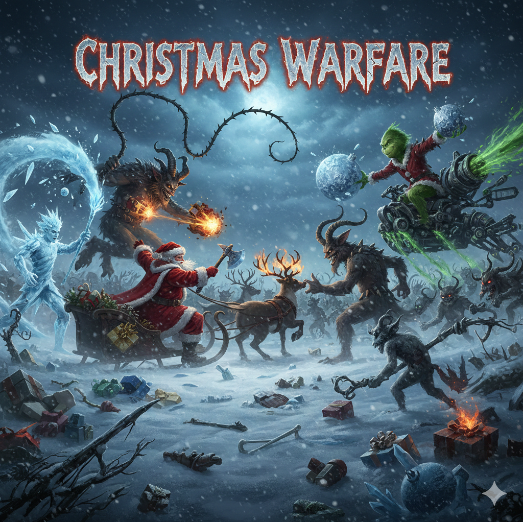 Cover art for Christmas Warfare, a christmas scenario on AI Dungeon