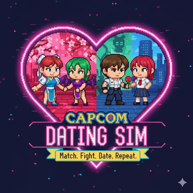 Cover art for Capcom Dating Sim, a capcom scenario on AI Dungeon