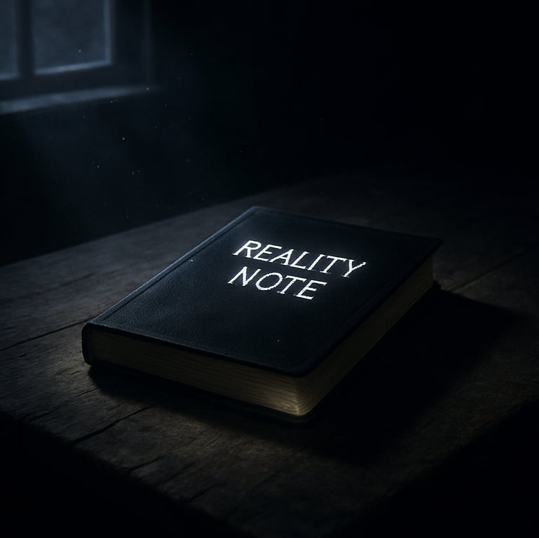 Cover art for Reality Note, a death note scenario on AI Dungeon