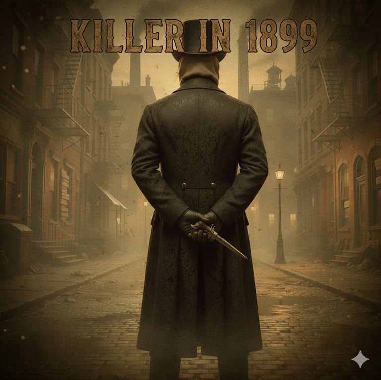 Cover art for Killer in 1899, a killer scenario on AI Dungeon