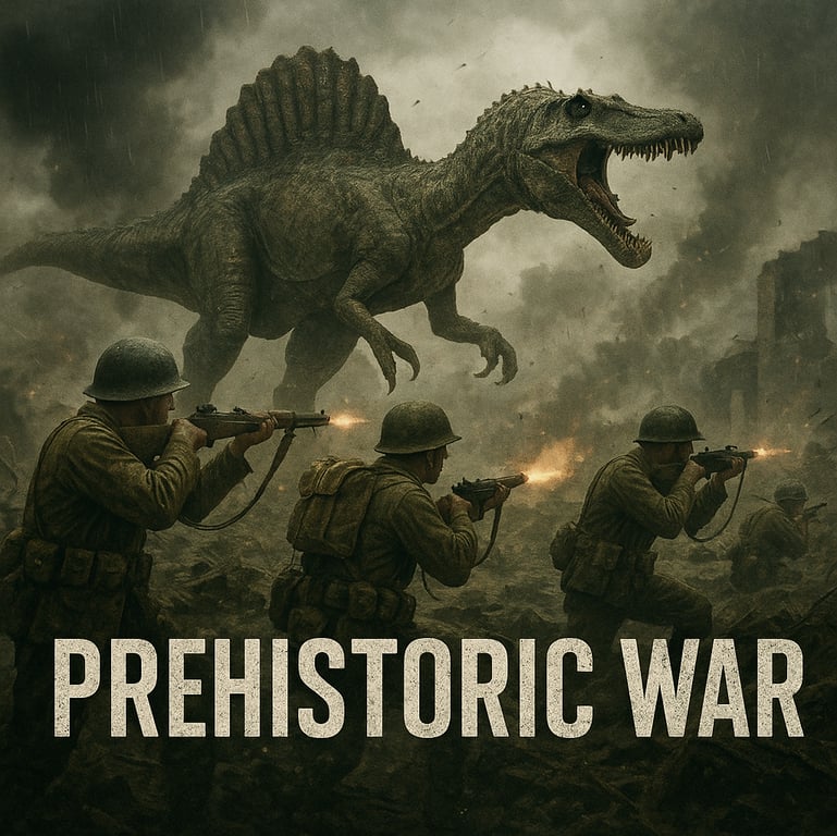 Cover art for Prehistoric War, a survival scenario on AI Dungeon