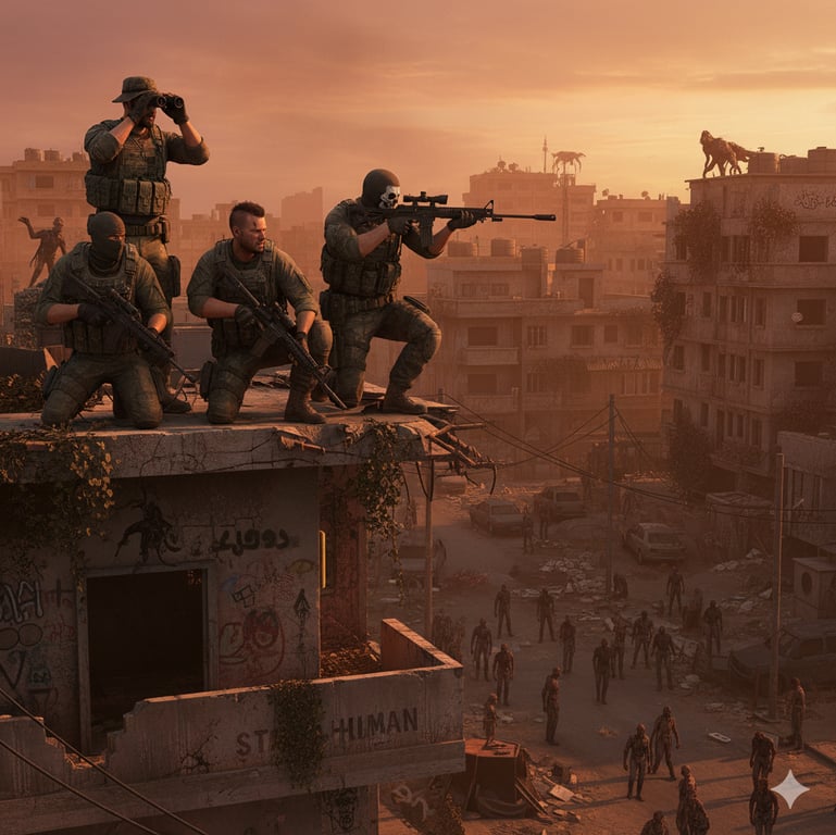Cover art for Task Force 141 Enters Harran City, a dying light scenario on AI Dungeon