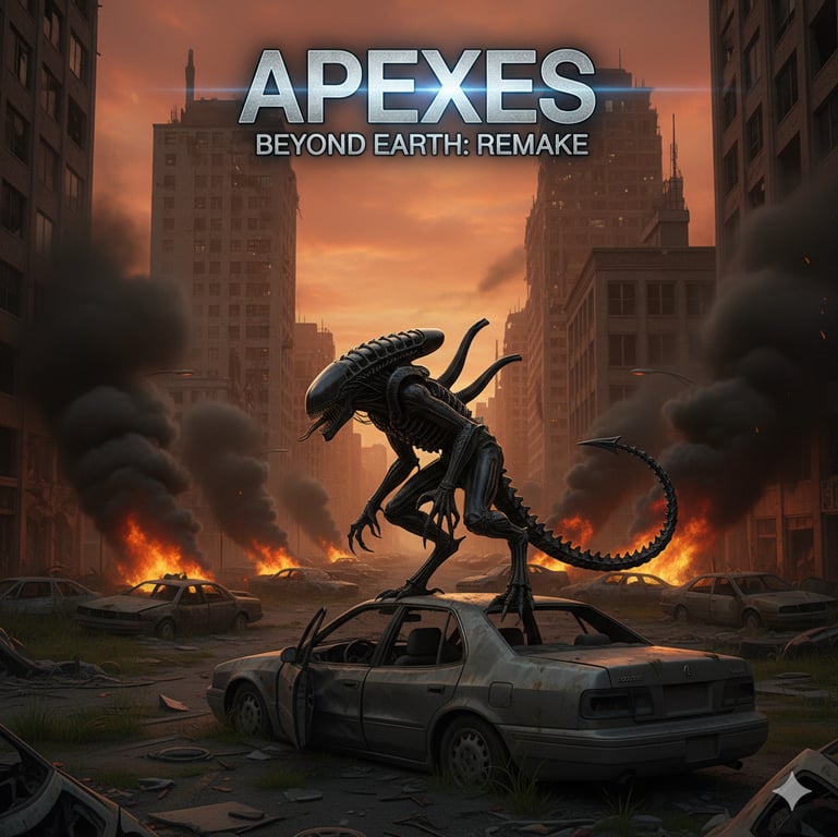 Cover art for Apexes Beyond Earth: Remake, an alien scenario on AI Dungeon