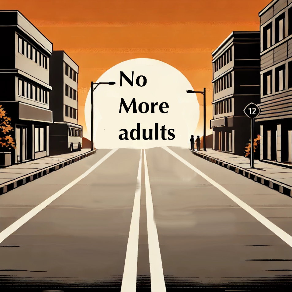 Cover art for No more adults, a no adults scenario on AI Dungeon
