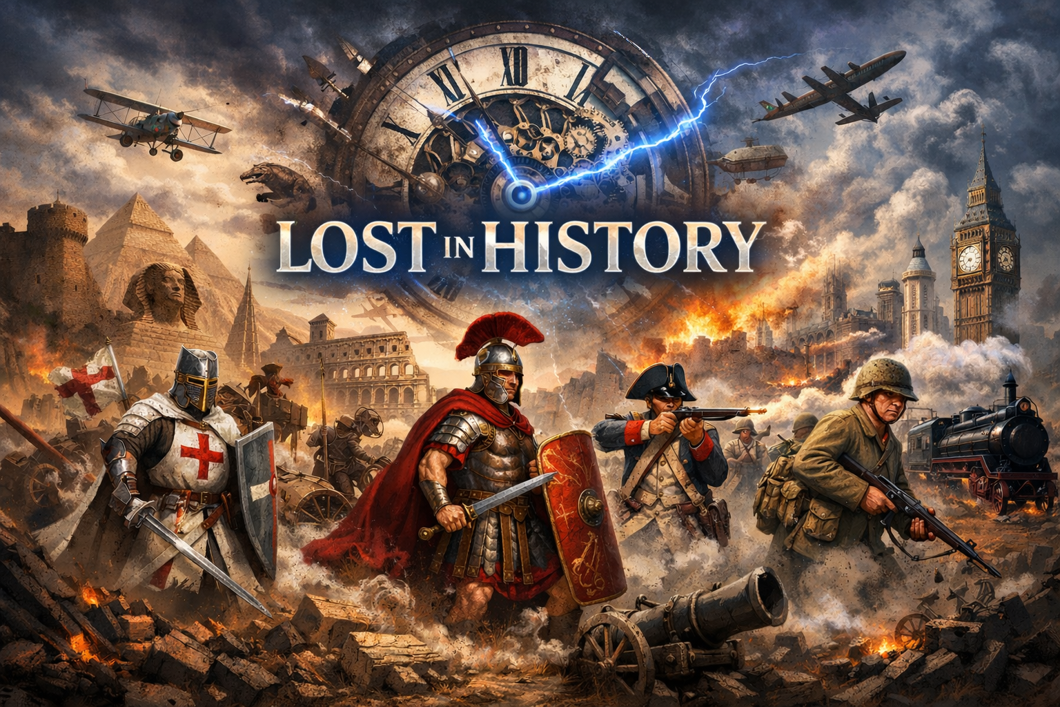 Cover art for Lost in History, a history scenario on AI Dungeon
