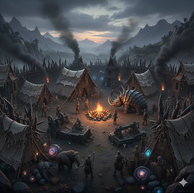 Cover art for Stonepunk RPG, a stonepunk scenario on AI Dungeon