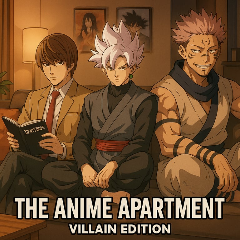 Cover art for The Anime Apartment: Villain Edition, an anime scenario on AI Dungeon