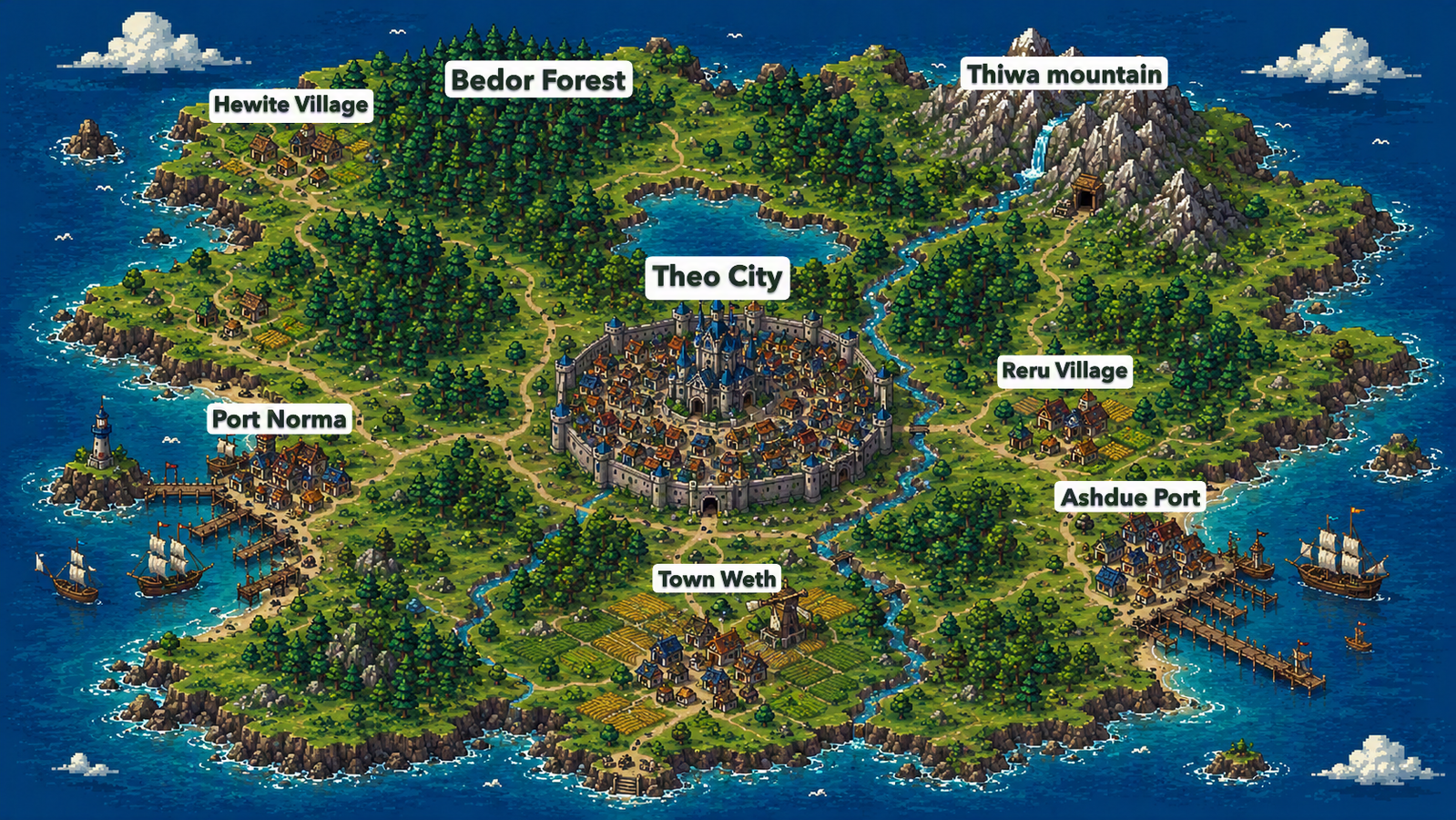 Cover art for Adventure RPG world - Pyxelore, a fantasy scenario on AI Dungeon