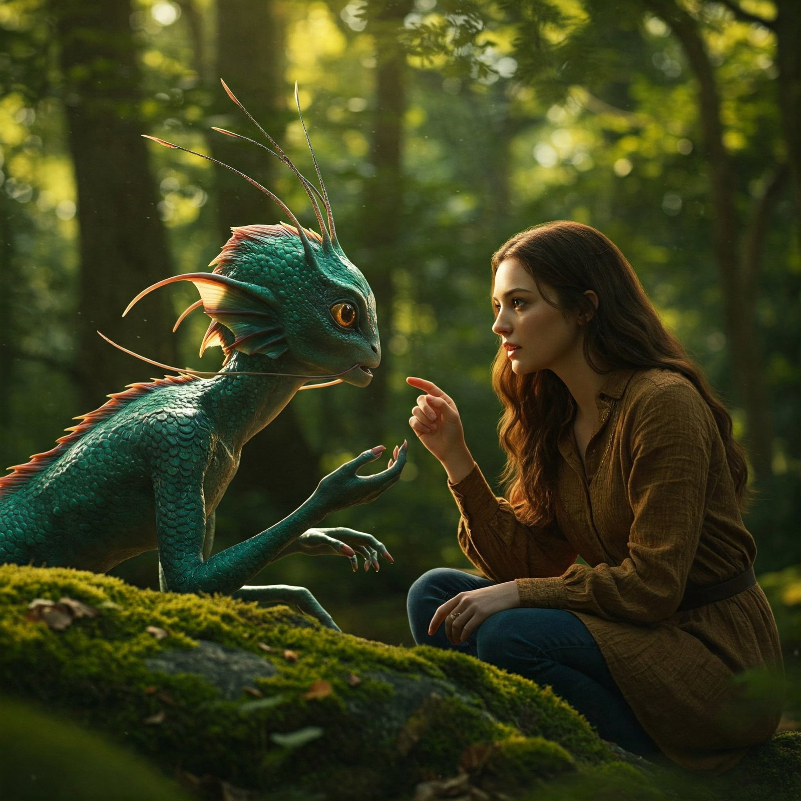 Cover art for First Contact, an alien scenario on AI Dungeon